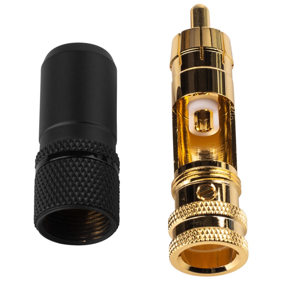 Parts Express Locking RCA Connector Solder Type 2 Pair